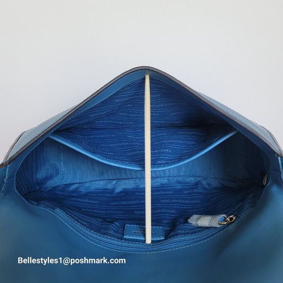 KATE SPADE Hudson Pebbled Leather Flap Convertible Shoulder Bag- Back to School - Picture 13 of 16